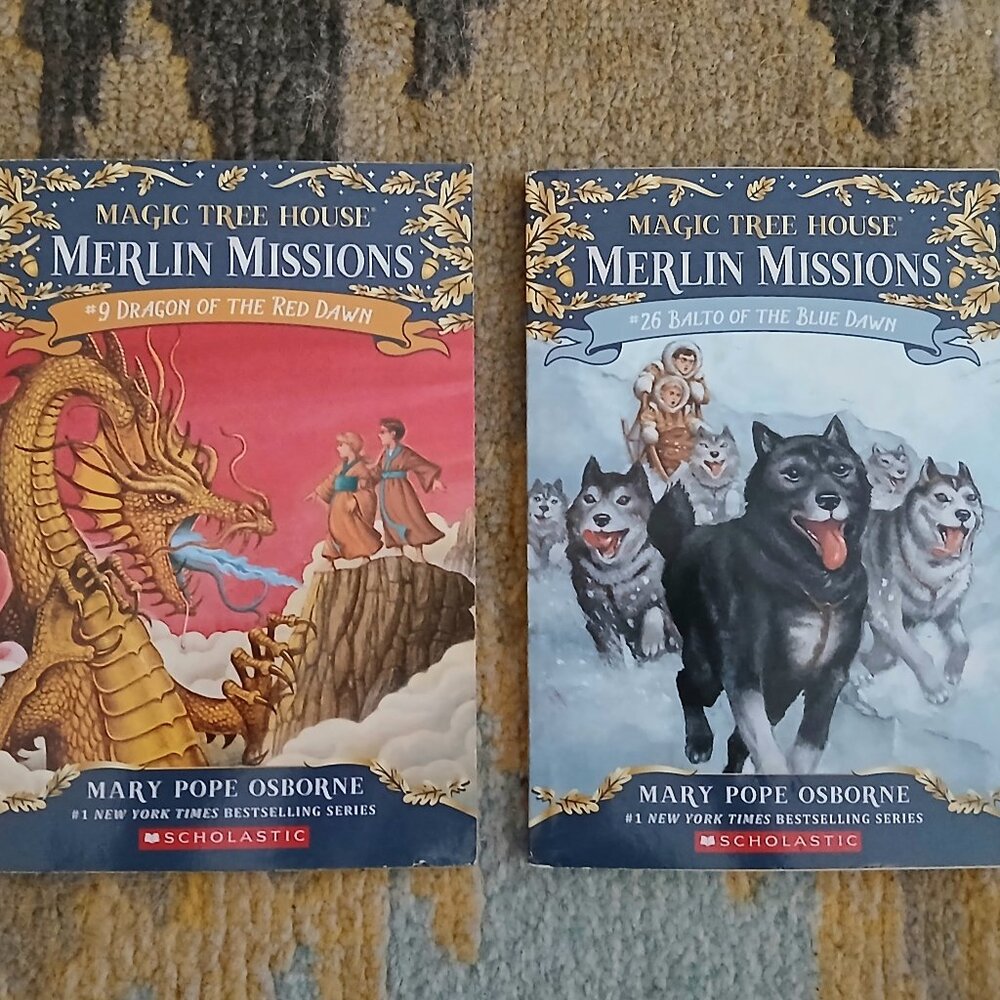 Pair of Magic Treehouse Merlin Missions Books